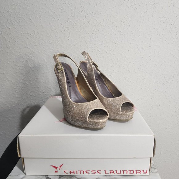 Madden Girl Gold Beaded Stilettos - Picture 2 of 3